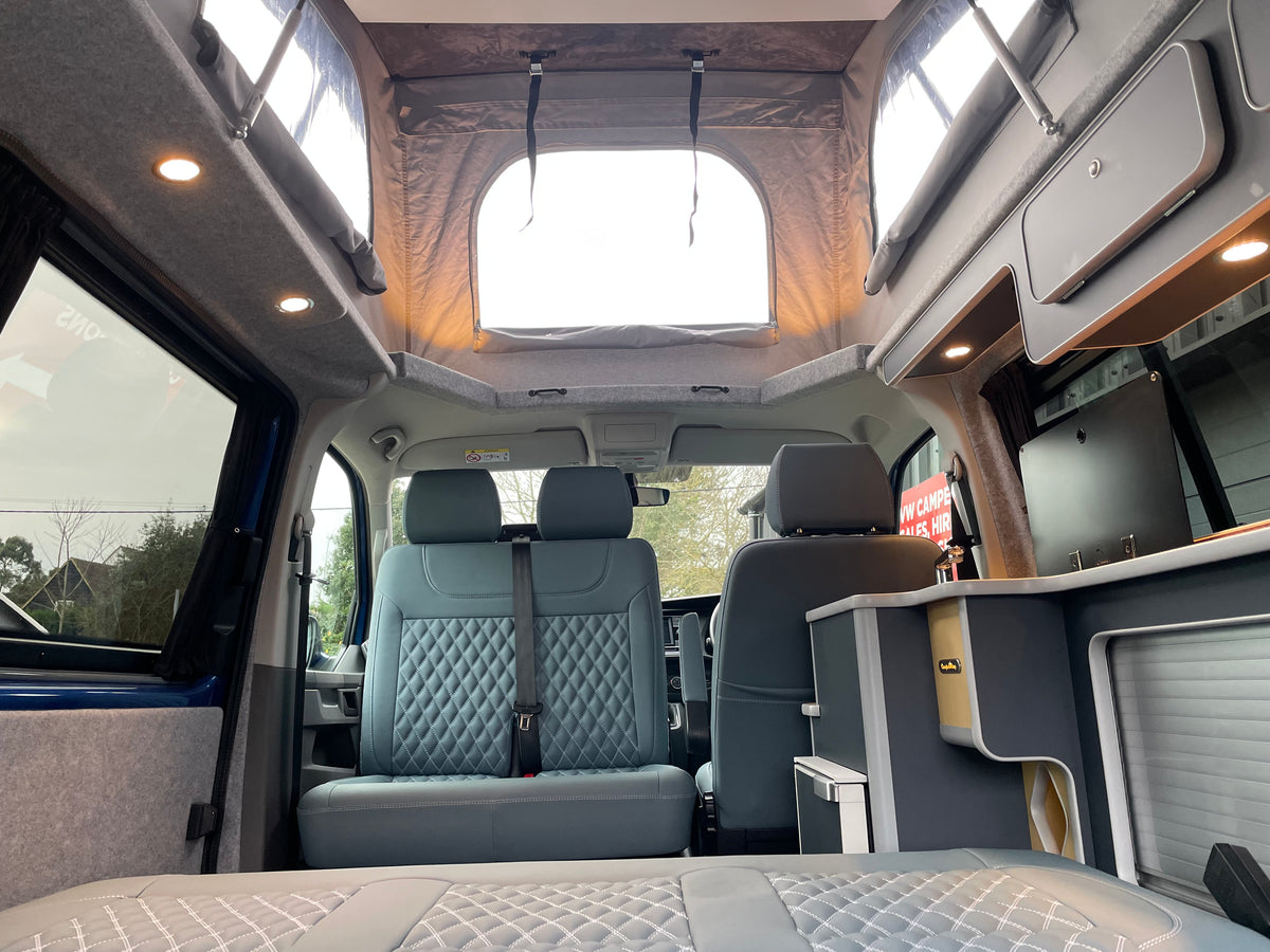 T6.1 Highline - CamperKing conversion 2024 Ravenna Blue SWB Le Mans Campervan