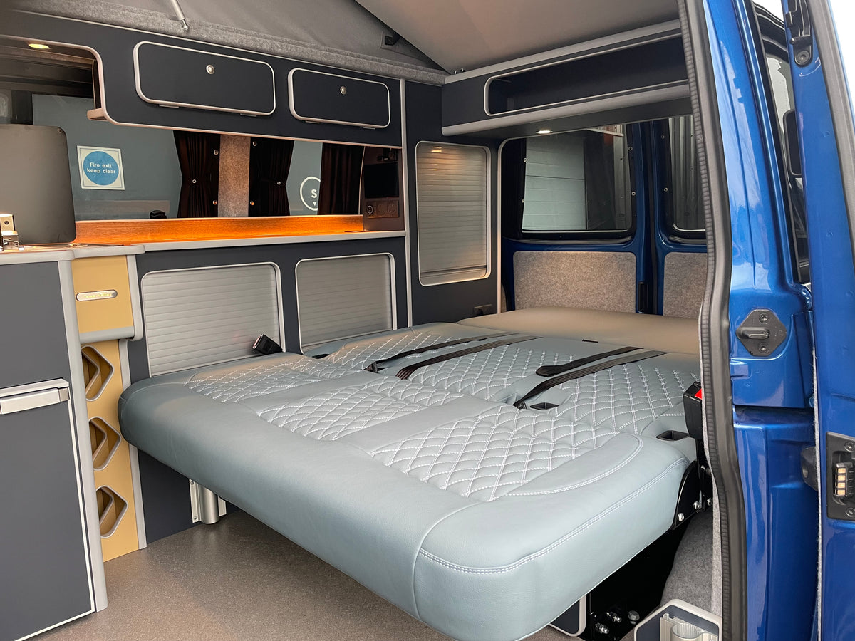 T6.1 Highline - CamperKing conversion 2024 Ravenna Blue SWB Le Mans Campervan