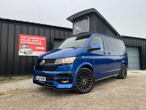 T6.1 Highline Campervan 2021 (21 plate) - Ravenna Blue with LV-S Front splitter SC conversion