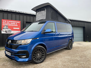 T6.1 Highline Campervan 2021 (21 plate) - Ravenna Blue with LV-S Front splitter SC conversion