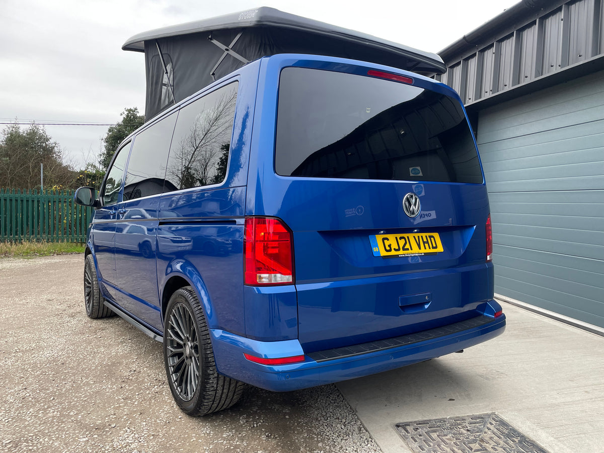 T6.1 Highline Campervan 2021 (21 plate) - Ravenna Blue with LV-S Front splitter SC conversion