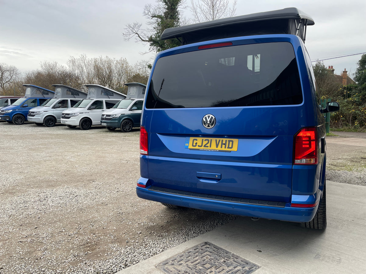 T6.1 Highline Campervan 2021 (21 plate) - Ravenna Blue with LV-S Front splitter SC conversion