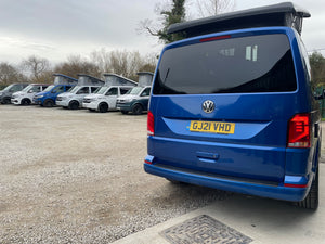 T6.1 Highline Campervan 2021 (21 plate) - Ravenna Blue with LV-S Front splitter SC conversion