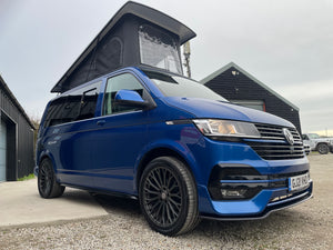 T6.1 Highline Campervan 2021 (21 plate) - Ravenna Blue with LV-S Front splitter SC conversion