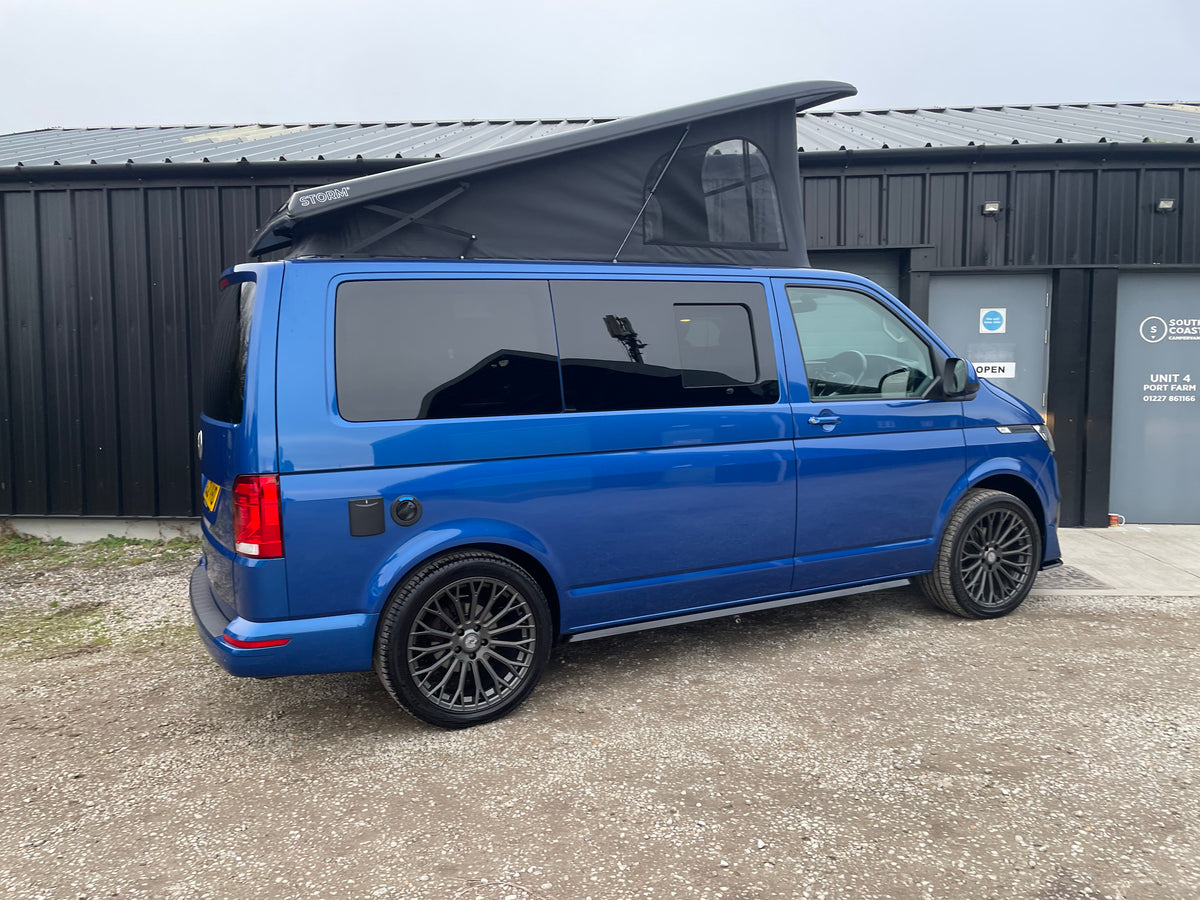 T6.1 Highline Campervan 2021 (21 plate) - Ravenna Blue with LV-S Front splitter SC conversion
