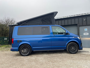 T6.1 Highline Campervan 2021 (21 plate) - Ravenna Blue with LV-S Front splitter SC conversion