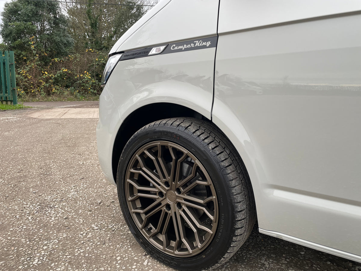 2024 T6.1 LWB - CamperKing conversion - Candy White & Ascot Grey Santorini Campervan