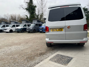 2024 T6.1 LWB - CamperKing conversion - Candy White & Ascot Grey Santorini Campervan
