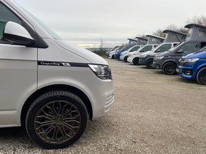 2024 T6.1 LWB - CamperKing conversion - Candy White & Ascot Grey Santorini Campervan