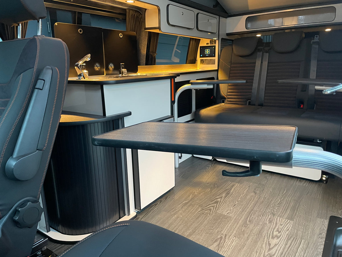 2024 T6.1 LWB - CamperKing conversion - Candy White & Ascot Grey Santorini Campervan