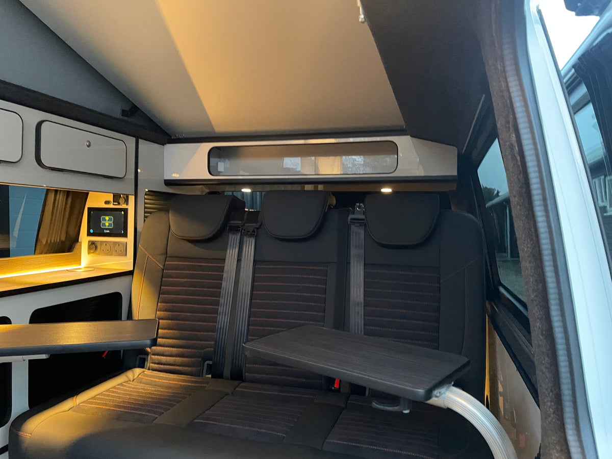 2024 T6.1 LWB - CamperKing conversion - Candy White & Ascot Grey Santorini Campervan