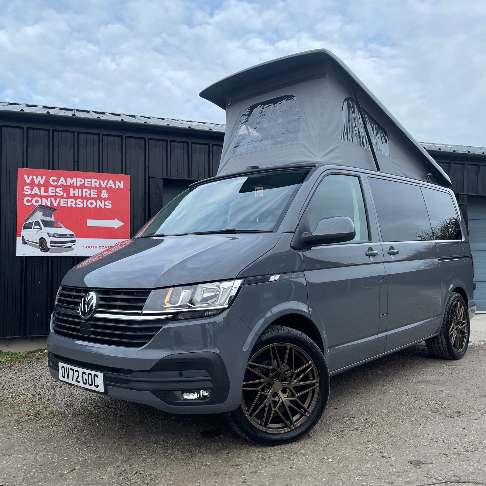 2022 VW Transporter T6.1 Pure Grey SWB Monte Carlo CamperKing Conversion