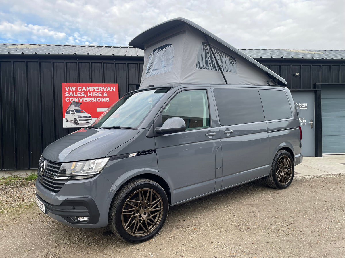 2022 VW Transporter T6.1 Pure Grey SWB Monte Carlo CamperKing Conversion