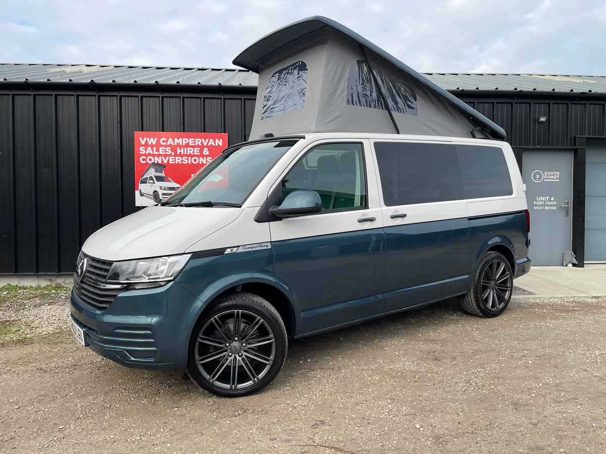 2022 VW Transporter T6.1 Candy White SWB St Tropez CamperKing Conversion