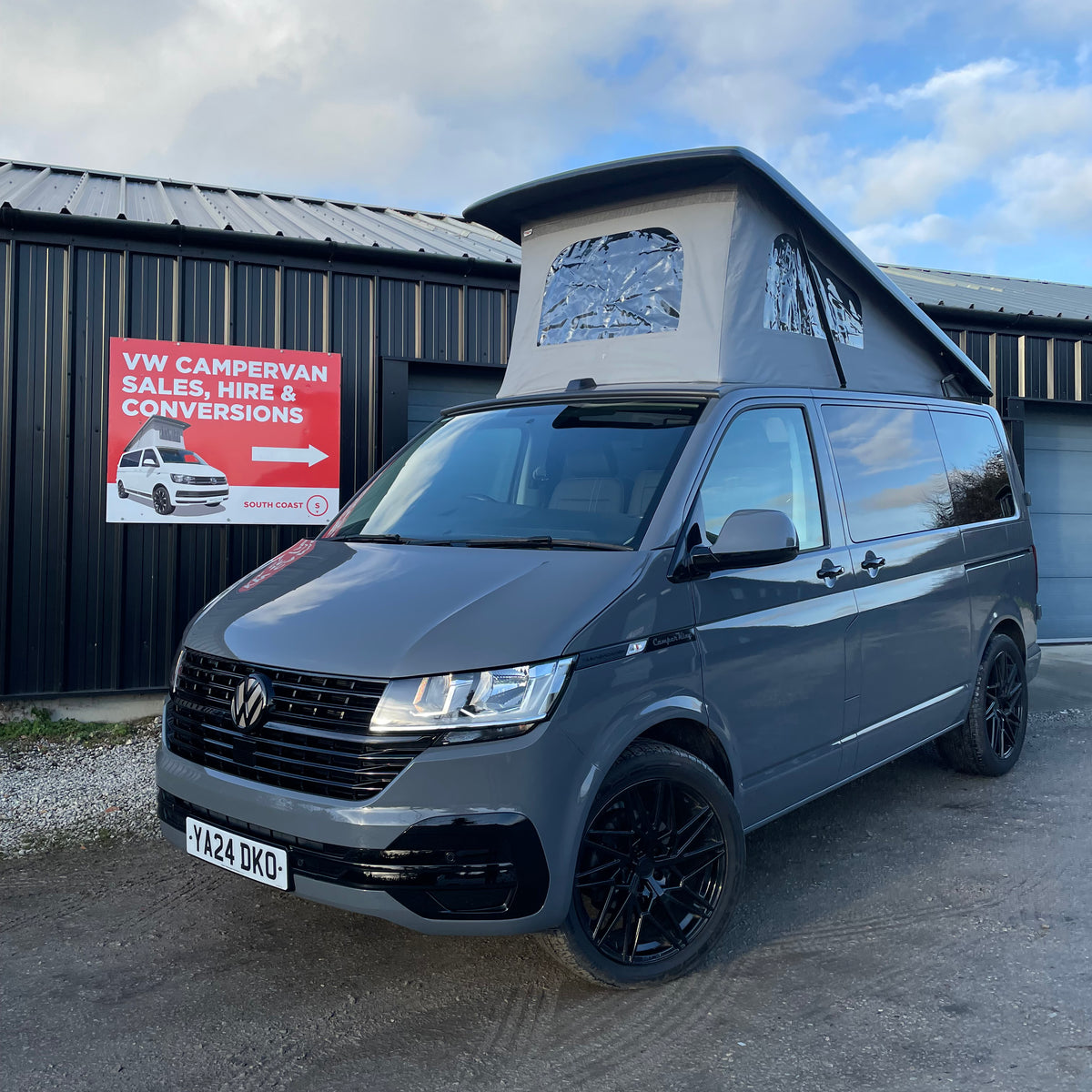 2024 VW Transporter T6.1 Pure Grey SWB Le Mans CamperKing Conversion