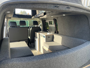 2020 VW Transporter T6.1 Candy White/blue SWB L-shape conversion