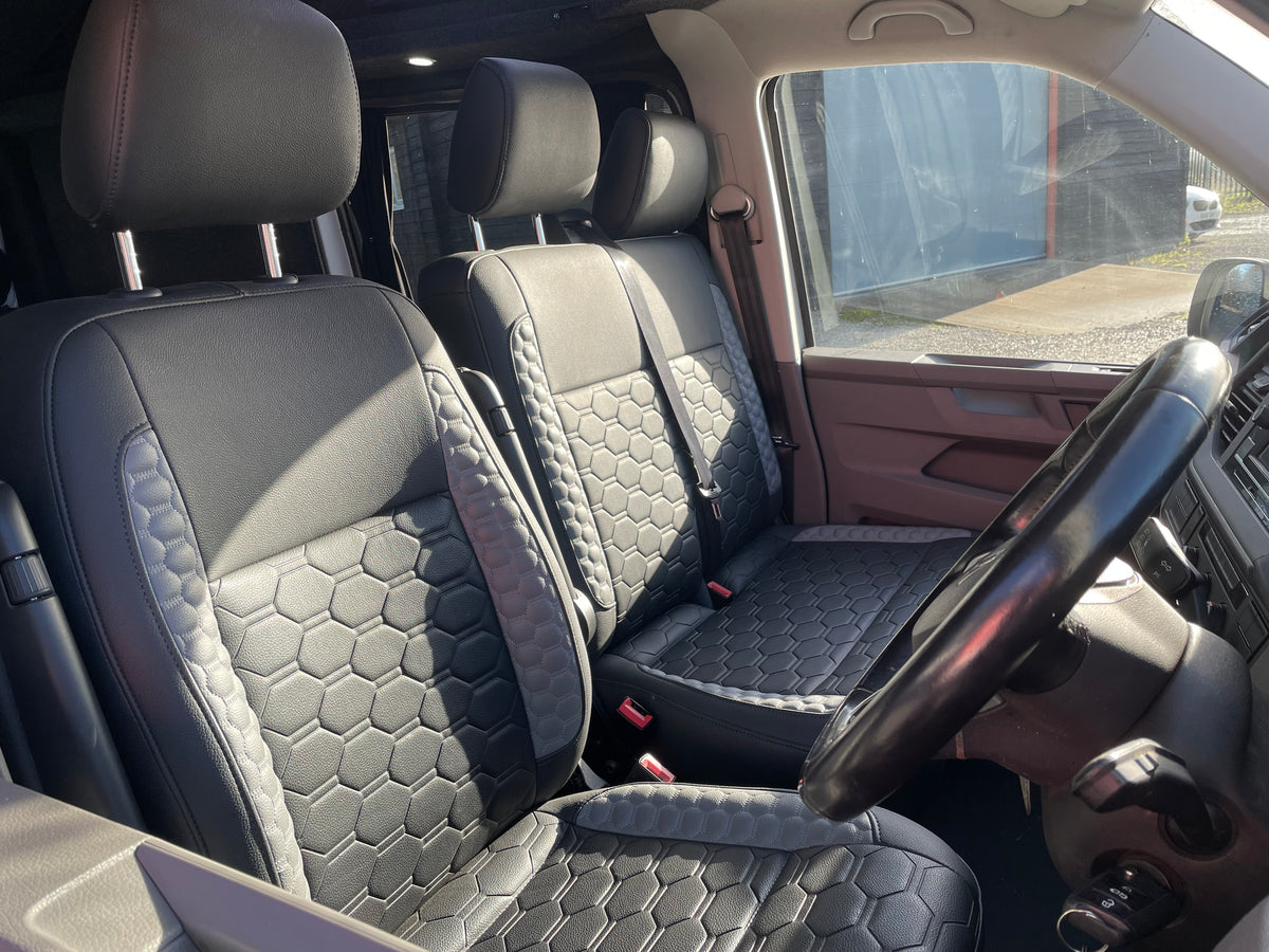 2020 VW Transporter T6.1 Candy White/blue SWB L-shape conversion