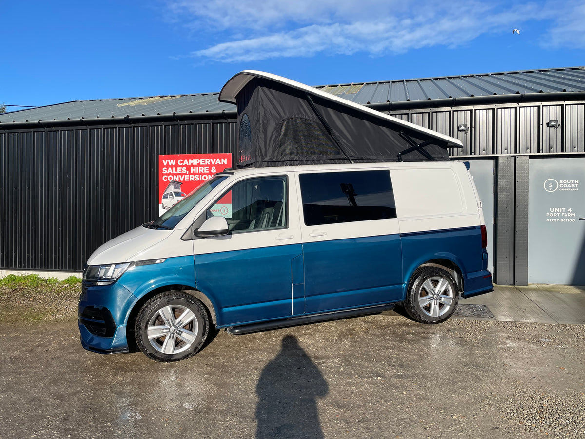2020 VW Transporter T6.1 Candy White/blue SWB L-shape conversion