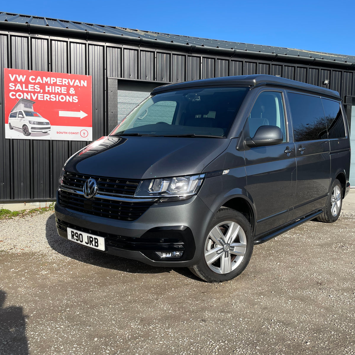 T6.1 Highline Campervan 2023 (23 plate) - Indium Grey with very low mileage RIB bed