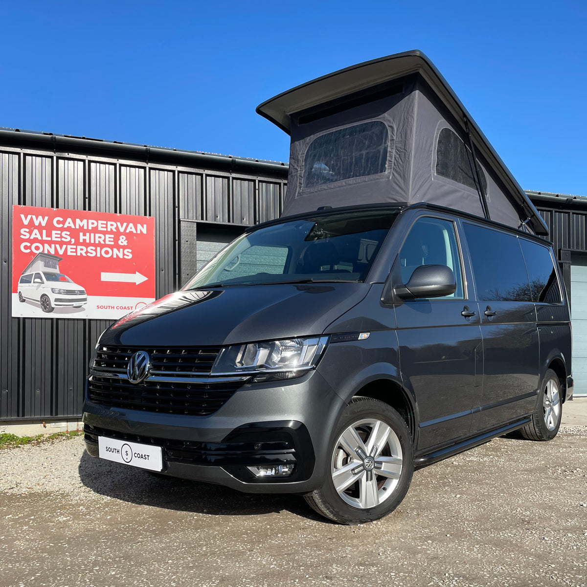 T6.1 Highline Campervan 2023 (23 plate) - Indium Grey with very low mileage RIB bed