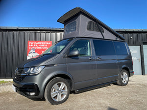 T6.1 Highline Campervan 2023 (23 plate) - Indium Grey with very low mileage RIB bed