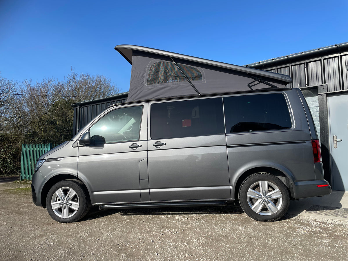T6.1 Highline Campervan 2023 (23 plate) - Indium Grey with very low mileage RIB bed