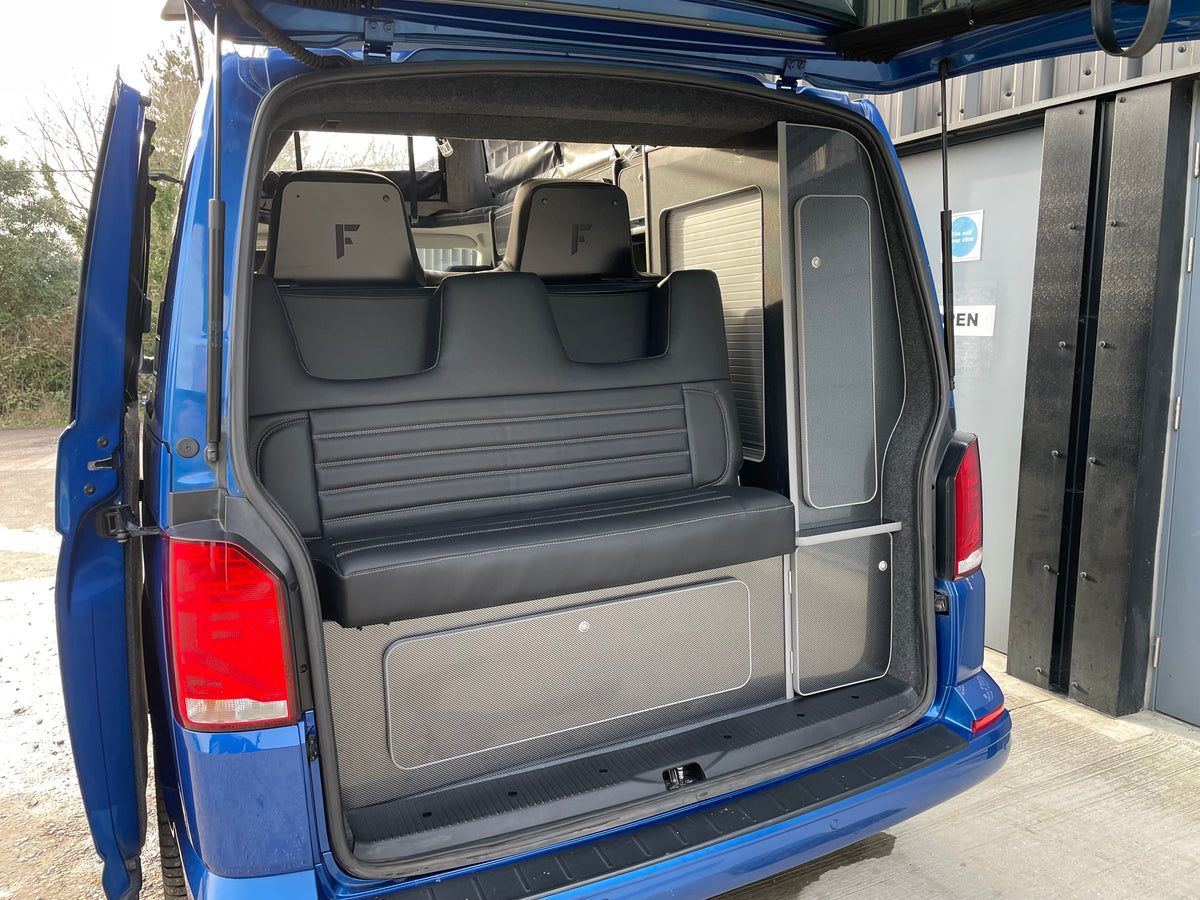 T6.1 Highline Campervan 2021 (21 plate) - Ravenna Blue with LV-S Front splitter SC conversion