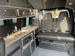 T6.1 Highline Campervan 2021 (21 plate) - Ravenna Blue with LV-S Front splitter SC conversion