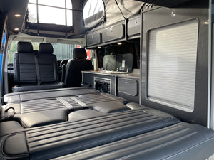 T6.1 Highline Campervan 2021 (21 plate) - Ravenna Blue with LV-S Front splitter SC conversion