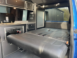 T6.1 Highline Campervan 2021 (21 plate) - Ravenna Blue with LV-S Front splitter SC conversion