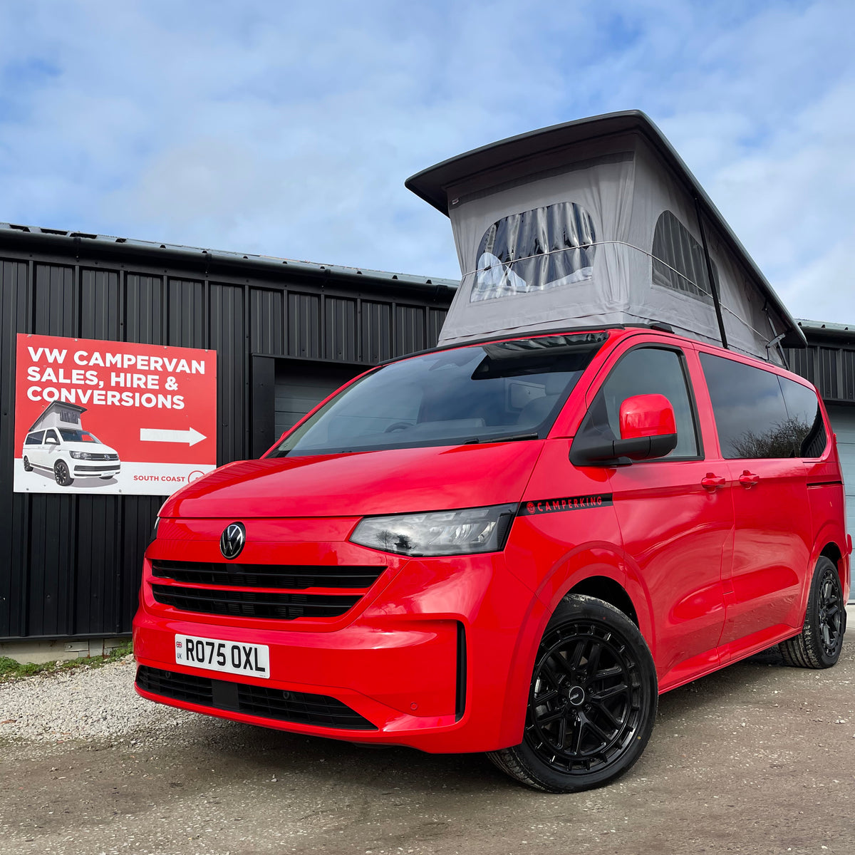 2025 VW Transporter T7 DSG Intensive Red SWB Freedom Campervan