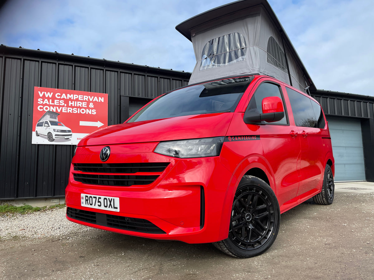 2025 VW Transporter T7 DSG Intensive Red SWB Freedom Campervan