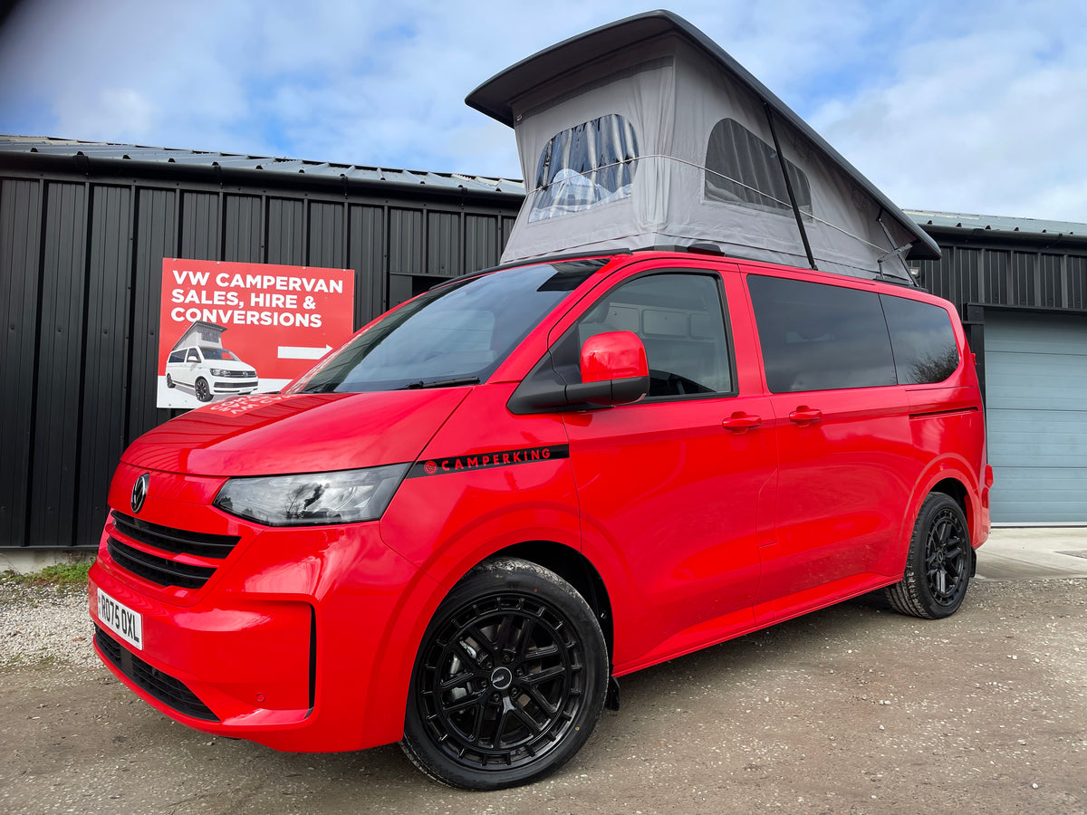 2025 VW Transporter T7 DSG Intensive Red SWB Freedom Campervan