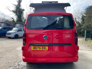 2025 VW Transporter T7 DSG Intensive Red SWB Freedom Campervan