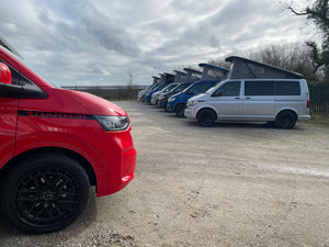 2025 VW Transporter T7 DSG Intensive Red SWB Freedom Campervan