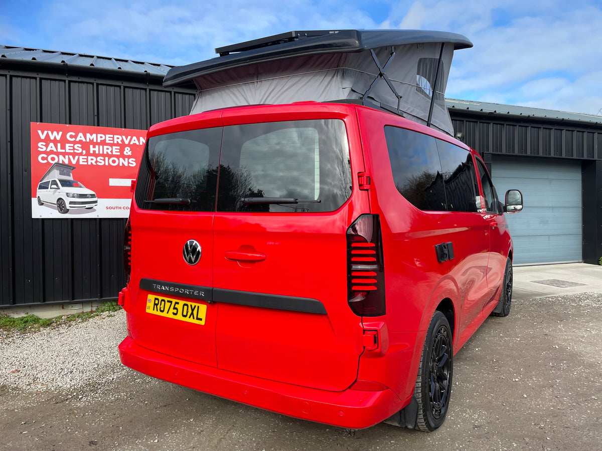 2025 VW Transporter T7 DSG Intensive Red SWB Freedom Campervan