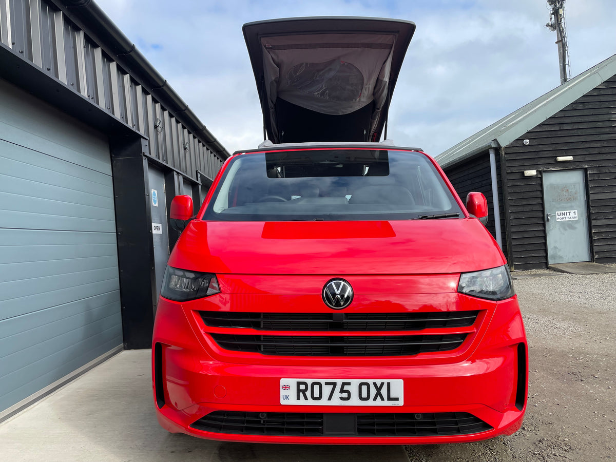 2025 VW Transporter T7 DSG Intensive Red SWB Freedom Campervan