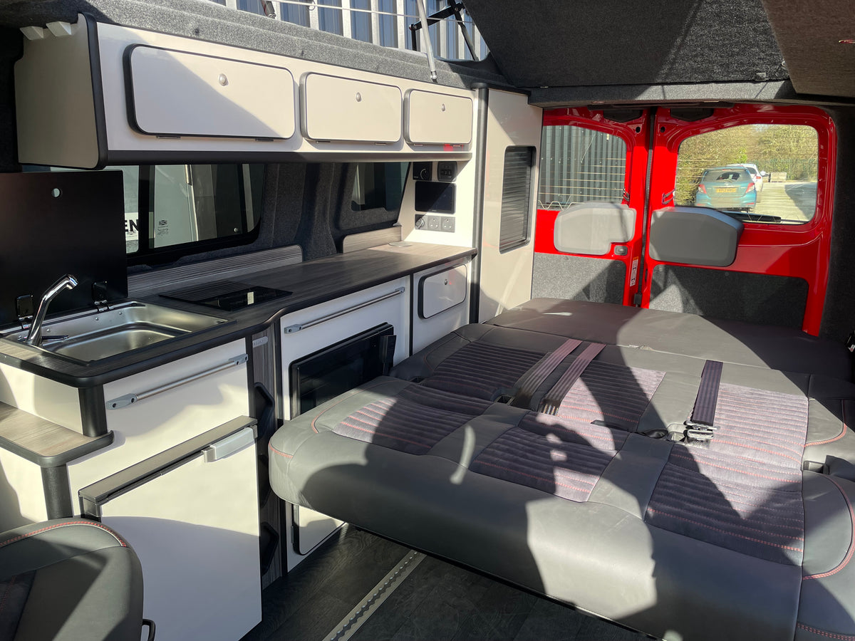 2025 VW Transporter T7 DSG Intensive Red SWB Freedom Campervan