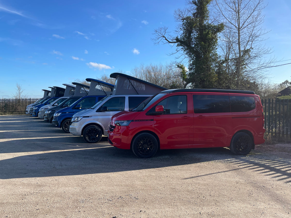 2025 VW Transporter T7 DSG Intensive Red SWB Freedom Campervan