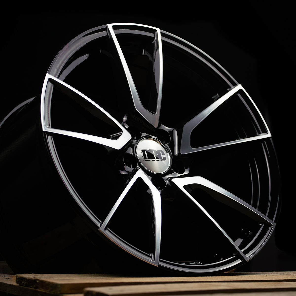 DRC DLA alloy wheels in Black Polished