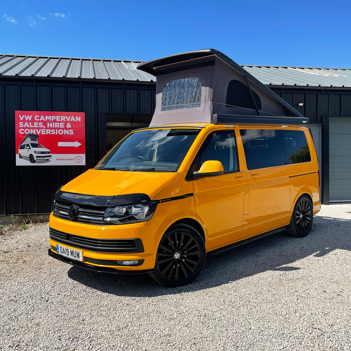 VW Highline T6 Campervan in Yellow