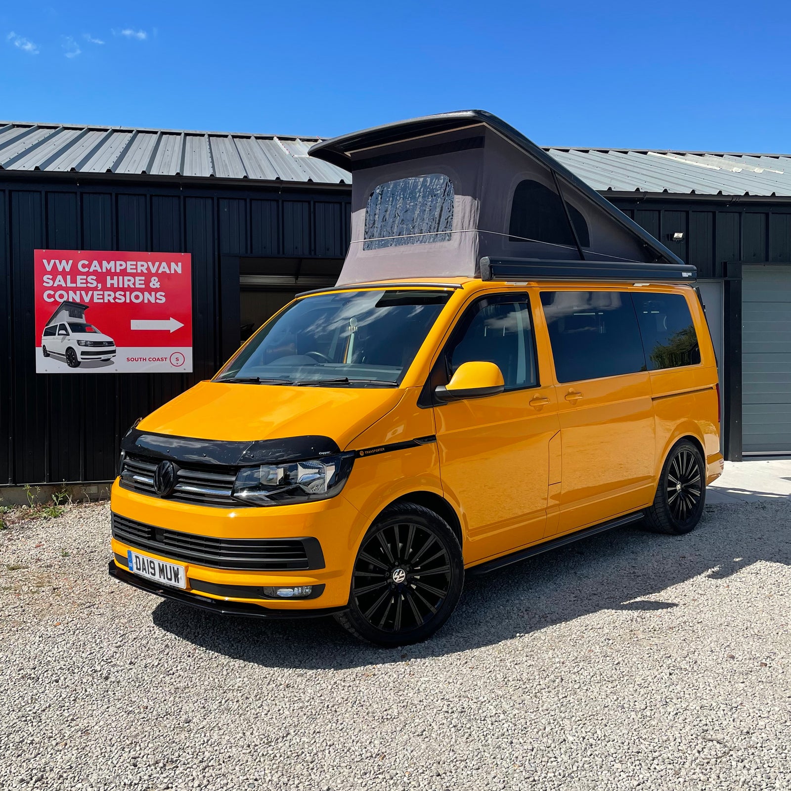 VW Highline T6 Campervan in Yellow