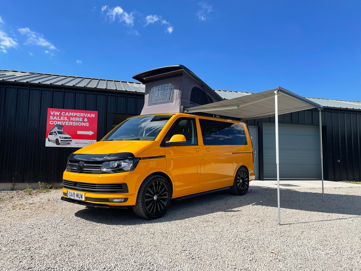 VW Highline T6 Campervan in Yellow