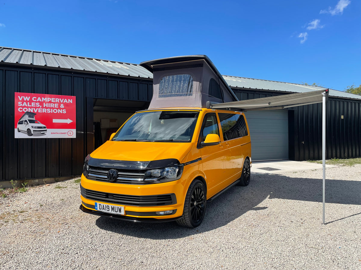 VW Highline T6 Campervan in Yellow