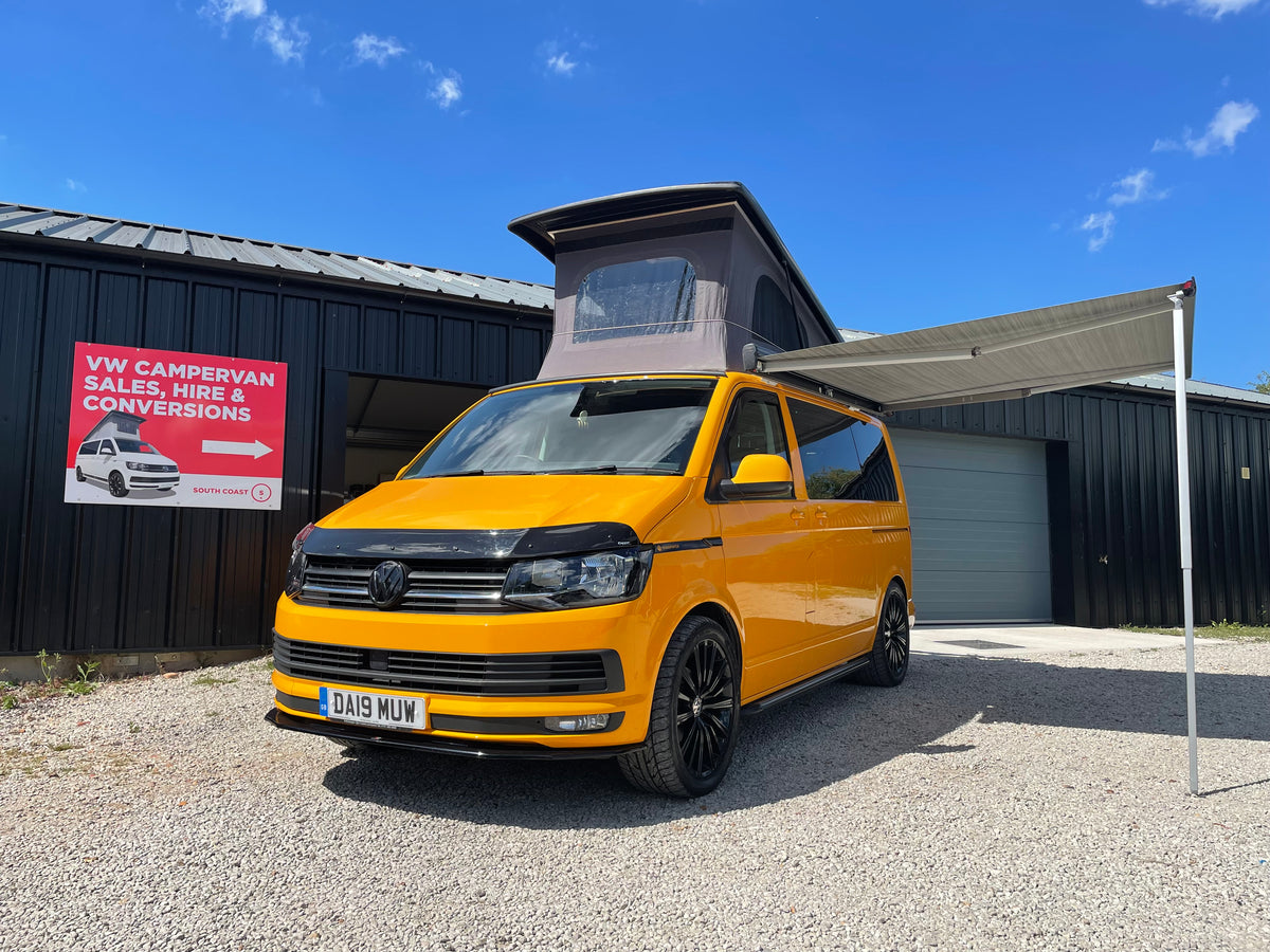 VW Highline T6 Campervan in Yellow